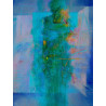 Antoni karwowski painting - Green figure – 100x80cm
