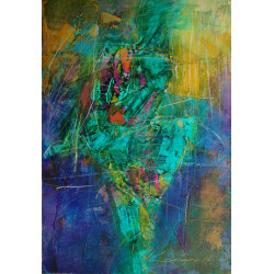 Green figure – 100x80 Antoni Karwowski Art