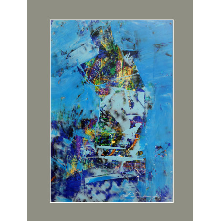 Sky Blue character Antoni Karwowski semi abstraction Paintings